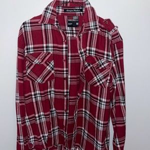 Red and black plaid flannel